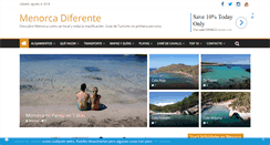 Desktop Screenshot of menorcadiferente.com